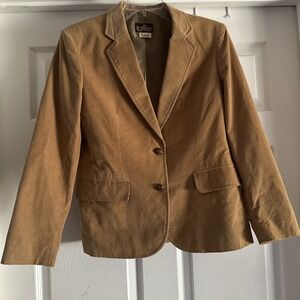 Vintage 1970s Toffee Womens Tan Corduroy Blazer Sz 10 Fits Like Sz 6 Jacket